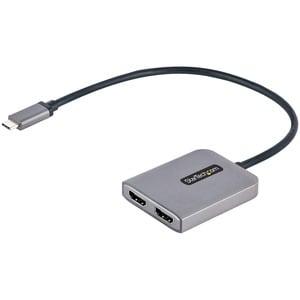 StarTech.com Signalverteiler - Plastik - 3840 × 2160 - 2 x HDMI Aus - USB