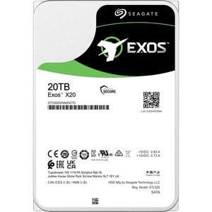 EXOS X20 20TB SATA 3.5IN 7200RPM 6GB/S 512E/4KN