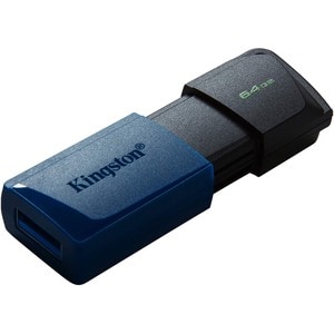 Kingston DataTraveler Exodia M DTXM 64 GB USB 3.2 (Gen. 1) Typ A Flash-Laufwerk - Schwarz, Blau - 1 Pack
