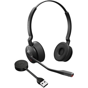 Jabra Engage 55 Wireless On-ear Stereo Headset - Black - Binaural - Open - 15000 cm - DECT - 40 Hz to 16 kHz - Noise Cance