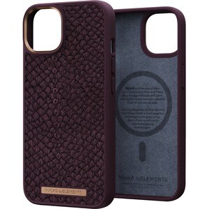 Njord Case for Apple iPhone 14 Smartphone - Rust - Drop Resistant, Scratch Resistant, Dirt Proof - Salmon Leather