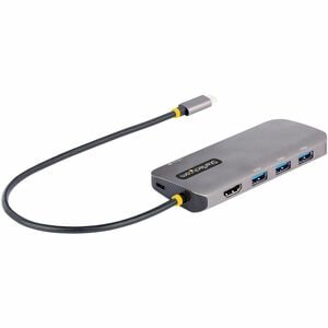 StarTech.com USB C Multiport Adapter, 4K 60Hz HDMI HDR10 Video, 3 Port 5Gbps USB 3.2 Hub, 100W PD PassThrough, GbE, Mini T