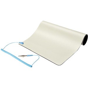 ESD Matte, Elektronikreparatur Antistatikmatte, Antistatische Matte/Tischmatte, lösbarer Erdungskabel mit Krokodilklemme -