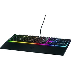 Razer Ornata V3 - US Low-profile Mecha-membrane RGB Keyboard - Cable Connectivity - RGB LED - Volume Down, Play/Pause, Bri