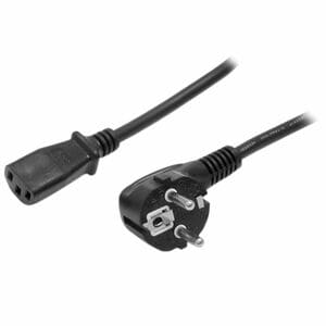 StarTech.com 3m (10ft) Computer Power Cord, 18AWG, EU Schuko to C13, 10A 250V, Black Replacement AC PC Power Cord, TV/Moni