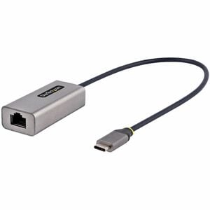 StarTech.com USB-C to Ethernet Adapter, 10/100/1000 Mbps, Gigabit Network Adapter, ASIX AX88179A, 1ft/30cm Cable, Windows/