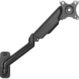 Digitus Wall Mount for Monitor, Flat Panel Display, Curved Screen Display, LCD Display - Matte Black - Height Adjustable -