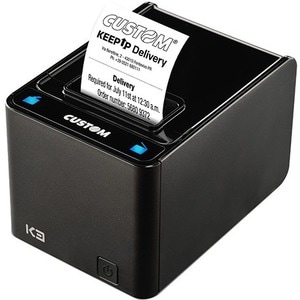 Custom K3 Secretária Impressora térmica direta - Monocromático - Montagem em parede - Impressão recebida - Ethernet - USB 