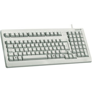 CHERRY G80-1800 Keyboard - Cable Connectivity - USB Interface - English (UK) - QWERTZ Layout - Light Grey - Mechanical Key