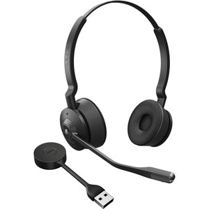 Jabra Engage 55 Headset - Stereo - USB Type A - Wireless - DECT - 492.1 ft - 40 Hz to 16 kHz - On-ear - Binaural - Open - 