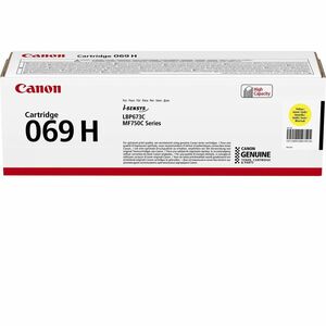 Canon 069H Original High Yield Laser Toner Cartridge - Yellow Pack - 5500 Pages