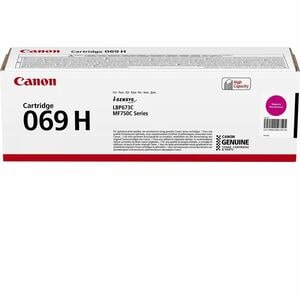 Canon 069H Original High Yield Laser Toner Cartridge - Magenta Pack - 5500 Pages