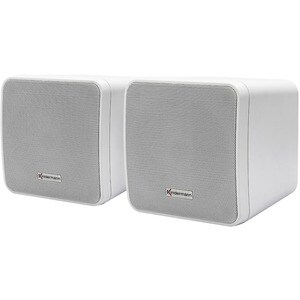 KINDERMANN Aktivbox Set² 50+ 2.0 Lautsprechersystem - 50 W RMS - Weiß - Wandmontierbar - 85 Hz bis 20 kHz Frequenzgang