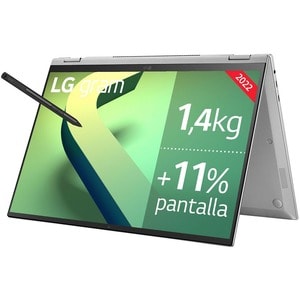 LG gram 16T90Q-G.AA79B 40.6 cm (16") Touchscreen Convertible 2 in 1 Notebook - WQXGA - 2560 x 1600 - Intel Core i7 12th Ge