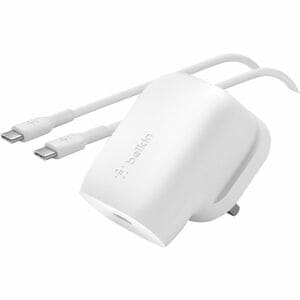 Belkin BoostCharge 30 W AC Adapter - 1 Pack - Universal Adapter - For iPhone, iPad Pro, iPad mini, iPad Air - 1 m Cable - 
