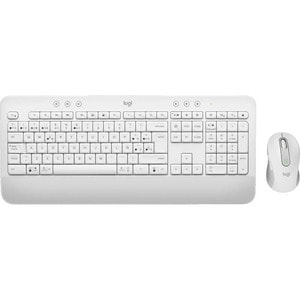 Tastiera e mouse Logitech Signature MK650 - Svizzero - USB Stantuffo Wireless Bluetooth/RF Tastiera - 118 Tasto - Bianco -