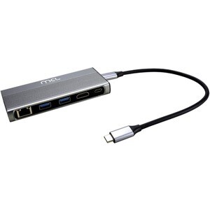 Station d'accueil MCL USB 3.2 (Gen 1) Type C - Aluminium - 4K - 3840 x 2160 - 2 x Ports USB Type-A - USB Type-A - 1 x Port
