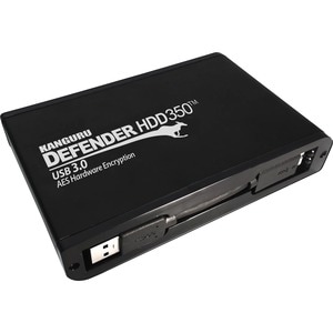 Kanguru Defender HDD350 4 TB FIPS 140-2 Certified - Hardware Encrypted Hard Drive - 2.5" External - SATA (SATA/600) - Matt
