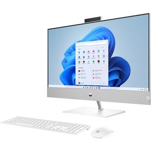 HP Pavilion All-in-One Computer - Intel Core i5 i5-12400T - 8 GB - 256 GB SSD - 68.6 cm (27") Full HD - White - Intel H670