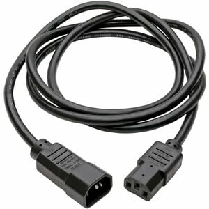 Eaton Tripp Lite Series PDU Power Cord, C13 to C14 - 10A, 250V, 18 AWG, 6 ft. (1.83 m), Black - For Computer, Printer, Ser