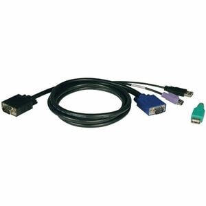 Eaton Tripp Lite Series USB/PS2 Combo Cable Kit for NetController KVM Switches B040-Series and B042-Series, 6 ft. (1.83 m)