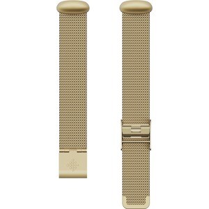 Fitbit Smartwatch Band - Soft Gold Stainless Steel - Stainless Steel, Mesh