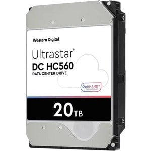 WD Ultrastar DC HC560 WUH722020BL5204 20 TB Hard Drive - 3.5" Internal - SAS (12Gb/s SAS) - 7200rpm - 4Kn Format - 20 Pack