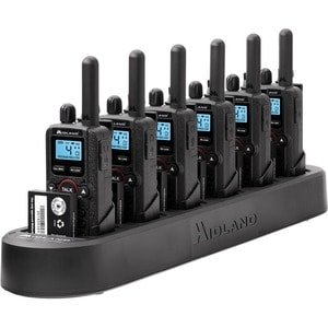 Midland BizTalk BR180X6BGC On-Site Business Radio Bundle Pack - 4 Radio Channels - 142 Total Privacy Codes - Lightweight -