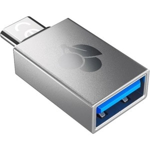 CHERRY Data Transfer Adapter - 1 x USB 3.0 Type A - Female - 1 x USB 3.0 Type C - Male - Silver