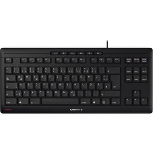 CHERRY STREAM Keyboard - Cable Connectivity - USB Type A Interface - Belgian - AZERTY Layout - Black - SX Keyswitch - 6 Mu