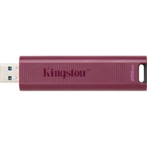 Kingston DataTraveler Max DTMAXA 256 GB USB 3.2 (Gen 2) Type A Flash Drive - Red - 1000 MB/s Read Speed - 900 MB/s Write S