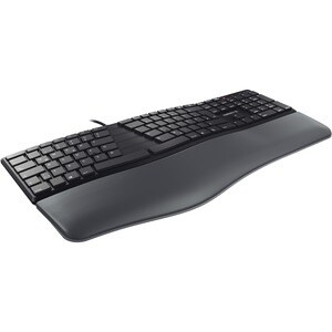 CHERRY ERGO KC 4500 Keyboard - Cable Connectivity - USB Interface - English (US) - Black - Computer - Windows