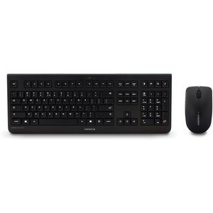 CHERRY DW 3000 Keyboard & Mouse - QWERTY - 1 - USB Wireless RF - 104 Key - Keyboard/Keypad Color: Black - USB Wireless RF 