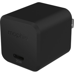 mophie speedport 20- 20W GaN fast wall charger- Black - 20 W - Black