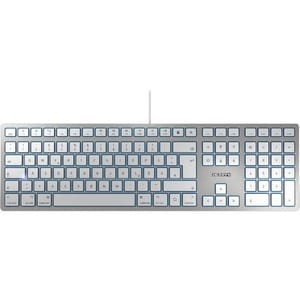 CHERRY KC 6000 Keyboard - Cable Connectivity - USB Interface - Pan-Nordic - Silver - Scissors Keyswitch - Mac