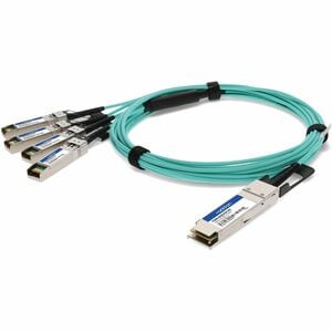 AddOn 4 m Fibre Optic Network Cable - 1 - TAA Compliant - Cable for Network Device - First End: 1 x QSFP+ Network - Male -