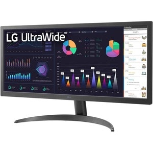 LG Ultrawide 26WQ500-B 26" Class UW-UXGA LCD Monitor - 21:9 - 25.7" Viewable - In-plane Switching (IPS) Technology - LED B