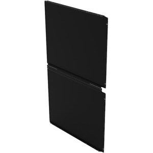 MINKELS Side Panel - Steel - Jet Black - 42U Rack Height - 1977.9 mm Height x 1000 mm Width x 1200 mm Depth