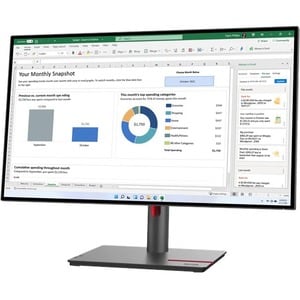 Lenovo ThinkVision P27h-30 27" Class WQHD LCD Monitor - 16:9 - 27" Viewable - In-plane Switching (IPS) Technology - WLED B