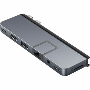 Hyper HyperDrive DUO PRO HD575-GRAY USB Type C Docking Station for Tablet PC, Desktop PC, Notebook - Memory Card Reader - 
