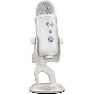 Blue Yeti Wired Microphone - White Mist - Shock Mount, Desktop, Stand Mountable - USB