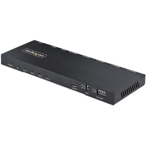 StarTech.com HDMI-SPLITTER-44K60S. Video Porttyp: HDMI, Video out: 4x HDMI, HDMI-Version: 2.0b. Maximale Auflösung: 3840 x 2160 Pixel, Produktfarbe: Schwarz, Gehäusematerial: Metall. AC input voltage: 100 - 240 V, Strom: 0.35 A, Ausgang Spannung: 5 V. Breite: 62 mm, Tiefe: 180 mm, Höhe: 14 mm. Paketbreite: 213 mm, Pakettiefe: 150 mm, Pakethöhe: 55 mm