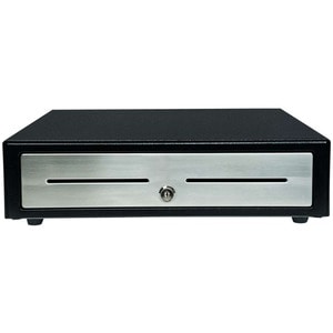 Star Micronics Choice CD4-1416BKSS48 Cash Drawer - 4 Bill - 8 Coin, Printer Driven - Stainless Steel - Black - 109.2 mm He