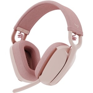 Logitech Zone Vibe 100 Wireless Over Ear Headphones, Noise Canceling Microphone, Advanced Multipoint Bluetooth Headset, Ro