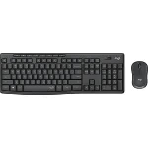 Logitech MK295 Silent Wireless Combo - USB Wireless Wi-Fi - Graphite - USB Wireless Wi-Fi Mouse - Graphite - AA, AAA - Com