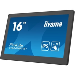 iiyama ProLite T1624MSC-B1 16 Zoll Class LCD-Touchscreen-Monitor - 16:9 Format - 25 ms Reaktionszeit - 39,6 cm (15,6 Zoll)
