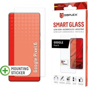 Displex Smart 9H Tempered Glass, Plastic Film Screen Protector - 1 - For LCD Smartphone - Break Resistant, Scratch Resista