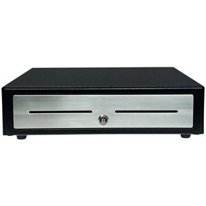 Star Micronics Choice CD4-1416BKSS48 Cash Drawer - 4 Bill - 8 Coin, Printer Driven - Aço inoxidável - Preto - 109.2 mm Alt