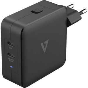 Adaptateur secteur V7 ACUSBC65WGAN - Pour MacBook Pro - Noir