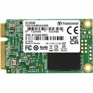 Transcend Solid State-Laufwerk - mSATA Intern - 512 GB - SATA (SATA/600) - Server, Tablet-PC, Ultrabook Unterstütztes Gerä